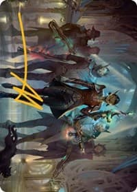 Family's Favor Art Card (Gold-Stamped Signature) - Art Series: Streets of New Capenna - Magic: The Gathering card