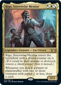 Rigo, Streetwise Mentor - Promo Pack: Streets of New Capenna - Magic: The Gathering card