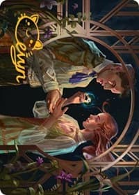 Prosperous Partnership Art Card (Gold-Stamped Signature) - Art Series: Streets of New Capenna - Magic: The Gathering card