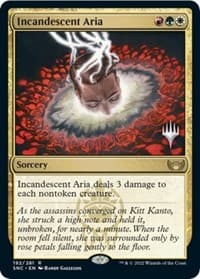 Incandescent Aria - Promo Pack: Streets of New Capenna - Magic: The Gathering card