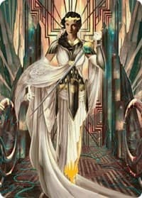 Elspeth Resplendent Art Card (64/81) (Gold-Stamped) - Art Series: Streets of New Capenna - Magic: The Gathering card