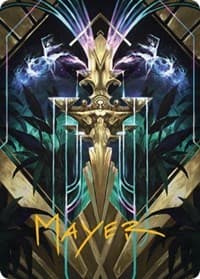 Halo Fountain Art Card (Gold-Stamped Signature) - Art Series: Streets of New Capenna - Magic: The Gathering card