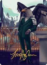 Falco Spara, Pactweaver Art Card (67/81) (Gold-Stamped Signature) - Art Series: Streets of New Capenna - Magic: The Gathering card