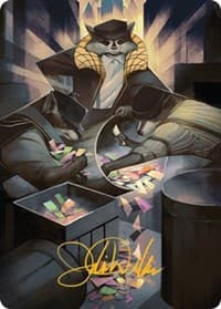 Masked Bandits Art Card (Gold-Stamped Signature) - Art Series: Streets of New Capenna - Magic: The Gathering card