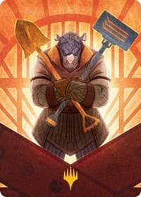 Mr. Orfeo, the Boulder Art Card (Gold-Stamped) - Art Series: Streets of New Capenna - Magic: The Gathering card