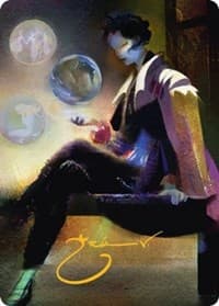Obscura Interceptor Art Card (Gold-Stamped Signature) - Art Series: Streets of New Capenna - Magic: The Gathering card
