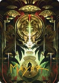 Jetmir's Garden Art Card (76/81) (Gold-Stamped Signature) - Art Series: Streets of New Capenna - Magic: The Gathering card