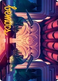 Jetmir's Garden Art Card (77/81) (Gold-Stamped Signature) - Art Series: Streets of New Capenna - Magic: The Gathering card