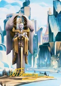 Island Art Card (Gold-Stamped Signature) - Art Series: Streets of New Capenna - Magic: The Gathering card