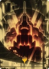Plains Art Card (Gold-Stamped) - Art Series: Streets of New Capenna - Magic: The Gathering card
