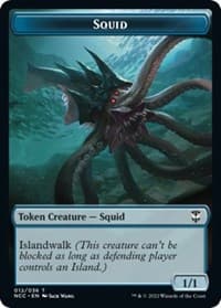 Squid // Treasure (013) Double-Sided Token - Commander: Streets of New Capenna - Magic: The Gathering card