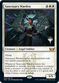 Sanctuary Warden - Promo Pack: Streets of New Capenna - Magic: The Gathering card