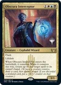 Obscura Interceptor - Promo Pack: Streets of New Capenna - Magic: The Gathering card