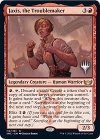 Jaxis, the Troublemaker - Promo Pack: Streets of New Capenna - Magic: The Gathering card