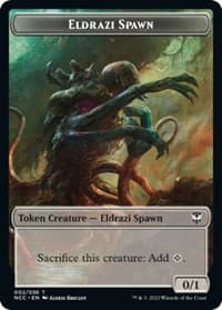 Eldrazi Spawn // Human Double-Sided Token - Commander: Streets of New Capenna - Magic: The Gathering card