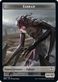 Eldrazi // Human Soldier Double-Sided Token - Commander: Streets of New Capenna - Magic: The Gathering card