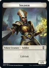 Soldier // Cat Beast Double-Sided Token - Commander: Streets of New Capenna - Magic: The Gathering card