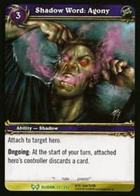 Shadow Word: Agony - The Hunt for Illidan - WoW card