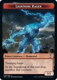 Lightning Rager // Rogue Double-Sided Token - Commander: Streets of New Capenna - Magic: The Gathering card