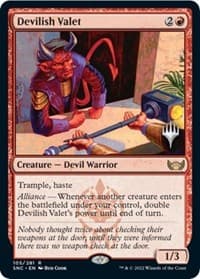 Devilish Valet - Promo Pack: Streets of New Capenna - Magic: The Gathering card