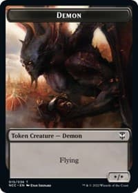 Demon // Copy Double-Sided Token - Commander: Streets of New Capenna - Magic: The Gathering card