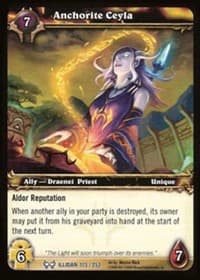 Anchorite Ceyla - The Hunt for Illidan - WoW card