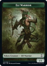 Elf Warrior // Wurm Double-Sided Token - Commander: Streets of New Capenna - Magic: The Gathering card