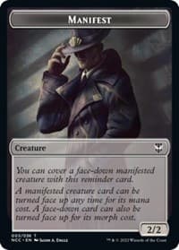 Manifest // Copy Double-Sided Token - Commander: Streets of New Capenna - Magic: The Gathering card