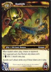 Azaloth - The Hunt for Illidan - WoW card