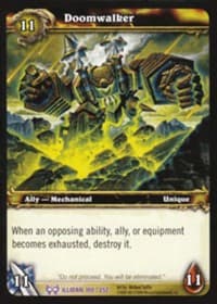 Doomwalker - The Hunt for Illidan - WoW card