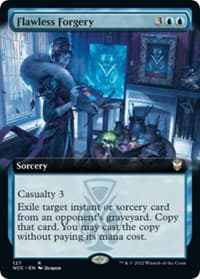 Flawless Forgery (Extended Art) - Commander: Streets of New Capenna - Magic: The Gathering card