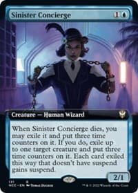 Sinister Concierge (Extended Art) - Commander: Streets of New Capenna - Magic: The Gathering card