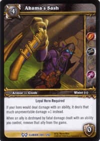 Akama's Sash - The Hunt for Illidan - WoW card