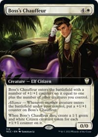 Boss's Chauffeur (Extended Art) - Commander: Streets of New Capenna - Magic: The Gathering card