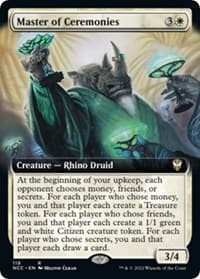 Master of Ceremonies (Extended Art) - Commander: Streets of New Capenna - Magic: The Gathering card