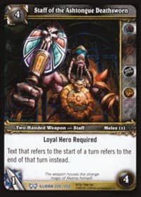 Staff of the Ashtongue Deathsworn - The Hunt for Illidan - WoW card