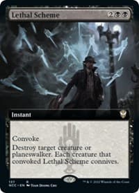 Lethal Scheme (Extended Art) - Commander: Streets of New Capenna - Magic: The Gathering card