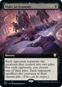 Make an Example (Extended Art) - Commander: Streets of New Capenna - Magic: The Gathering card