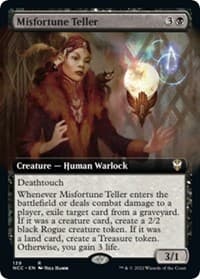 Misfortune Teller (Extended Art) - Commander: Streets of New Capenna - Magic: The Gathering card