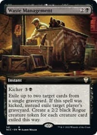 Waste Management (Extended Art) - Commander: Streets of New Capenna - Magic: The Gathering card