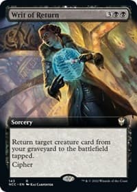 Writ of Return (Extended Art) - Commander: Streets of New Capenna - Magic: The Gathering card