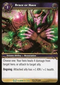 Brace or Mace - The Hunt for Illidan - WoW card