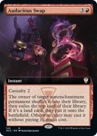 Audacious Swap (Extended Art) - Commander: Streets of New Capenna - Magic: The Gathering card