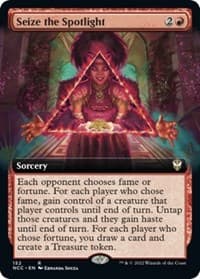Seize the Spotlight (Extended Art) - Commander: Streets of New Capenna - Magic: The Gathering card