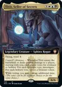 Tivit, Seller of Secrets (Extended Art) - Commander: Streets of New Capenna - Magic: The Gathering card