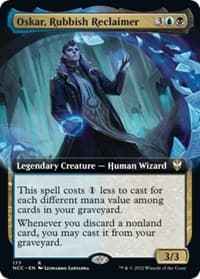 Oskar, Rubbish Reclaimer (Extended Art) - Commander: Streets of New Capenna - Magic: The Gathering card