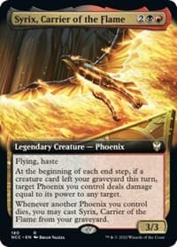Syrix, Carrier of the Flame (Extended Art) - Commander: Streets of New Capenna - Magic: The Gathering card