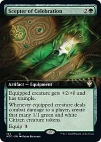 Scepter of Celebration (Extended Art) - Commander: Streets of New Capenna - Magic: The Gathering card