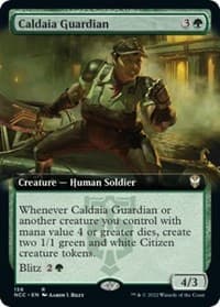 Caldaia Guardian (Extended Art) - Commander: Streets of New Capenna - Magic: The Gathering card