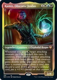 Kamiz, Obscura Oculus (Display Commander) - Thick Stock - Commander: Streets of New Capenna - Magic: The Gathering card